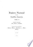 Registro nacional de la República argentina