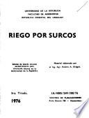Reigo por surcos