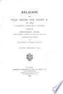Relacion del viaje hechs por Felipe II, en 1585