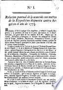Relacion puntual de lo acaecido con motivo de la expedicion dispuesta contra Argel en el año del 1775