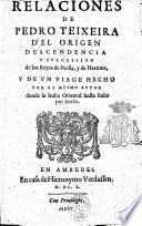 Relaciones ... d'el origen descendencia y succession de los reyes de Persia