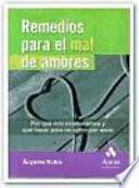 REMEDIOS PARA EL MAL DE AMORES