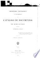 Repertorio cronológico y alfabético del Catálago de documentos del Archivo de Indias referentes al Río de la Plata ...