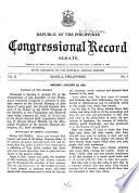 Republic of the Philippines Congressional Record