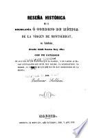 Reseña histórica de la Escolanía ó Colegio de música de la Vírgen de Montserrát