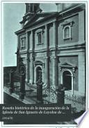 Reseña histórica de la inauguración de la Iglesia de San Ignacio de Loyoloa de Manila en 1889