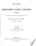 Resultados del Observatorio Nacional Argentino en Córdoba