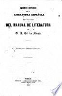 Resumen historico de la literatura Española. Cuart. edicion correjida y aumentada