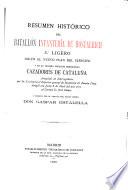 Resumen histórico del Batallón Infantería de Hostalrich, 8o. ligero
