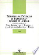 Resumenes de proyectos de biomedicina y ciencias de la salud
