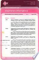 Resúmenes informativos - Centro de Documentación de ALIDE.