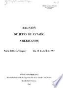 Reunión de jefes de estado americanos
