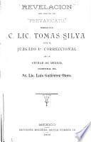 Revelacion del delito de prevaricato,