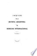 Revista argentina de derecho international