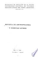 Revista de antropología y ciencias afines