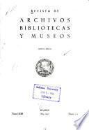 Revista de archivos, bibliotecas y museos
