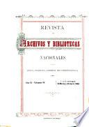 Revista de archivos y bibliotecas nacionales