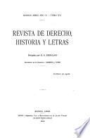 Revista de derecho, historia y letras