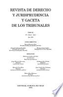 Revista de derecho y jurisprudencia y gaceta de los tribunales