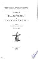 Revista de dialectología y tradiciones populares
