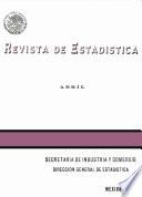 Revista de estadística 1969. Abril. Volumen XXXII, núm 4