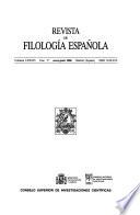Revista de filología española