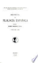 Revista de filología española