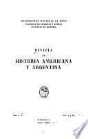 Revista de historia americana y argentina