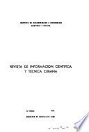 Revista de información científica y técnica cubana