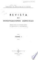 Revista de Investigaciones Agrícolas