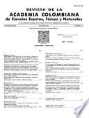 Revista de la Academia Colombiana de Ciencias Exactas, Físicas y Naturales