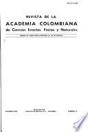 Revista de la Academia Colombiana de Ciencias Exactas, Físicas y Naturales