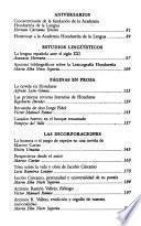 Revista de la Academia Hondureña de la Lengua