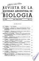Revista de la Sociedad Argentina de biología y su filial la Sociedad de biología del litoral