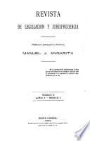 Revista de legislación y jurisprudencia