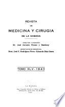 Revista de medicina y cirugía de la Habana