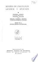 Revista de psicologia general y aplicada