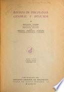 Revista de psicología general y aplicada
