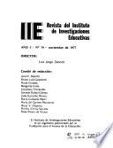 Revista del Instituto de Investigaciones Educativas