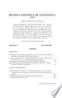 Revista española de lingüística