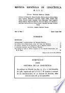 Revista española de lingüística
