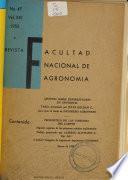 Revista, Facultad Nacional de Agronomía