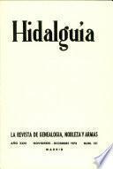 Revista Hidalguía número 151. Año 1978
