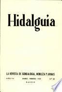 Revista Hidalguía número 32. Año 1959