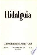 Revista Hidalguía número 90. Año 1968