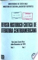 Revista historico-critica de literatura centro-americana