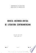 Revista histórico-crítica de literatura centroamericana
