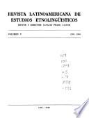 Revista latinoamericana de estudios etnolingüísticos