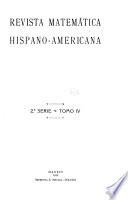 Revista matemática hispano-americana