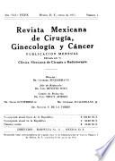 Revista mexicana de cirugía, ginecología y cáncer